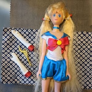 1995 Irwin Toys Sailor Moon 11” Serena Doll Used